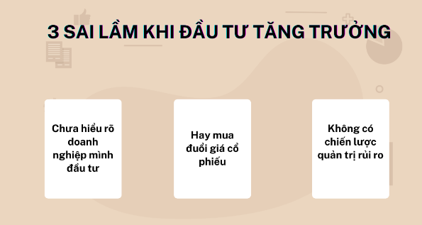 sai lầm khi đầu tư tăng trưởng